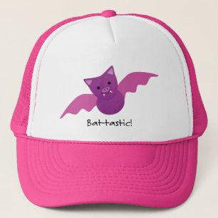 Cute and Funny Pink Battastic Bat Trucker Pet
