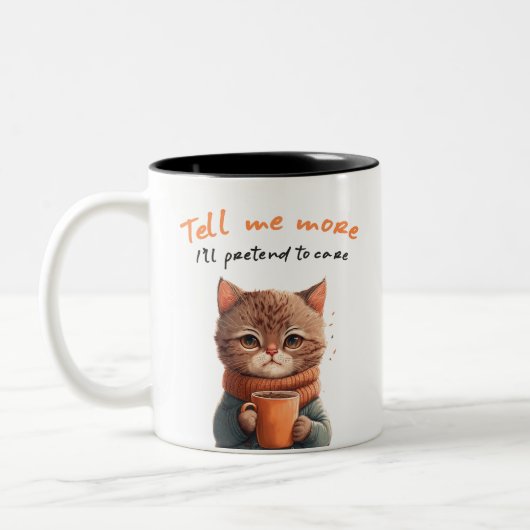 Cute and Funny Sarcastic Cat Coffee Mok (Links)