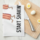 Cute and Funny Shakin Your Bacon Dancers Theedoek (Quarter Fold)