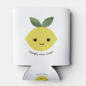 Cute and Funny Simply the Zest Kawaii Lemon Blikjeskoeler (Achterkant)
