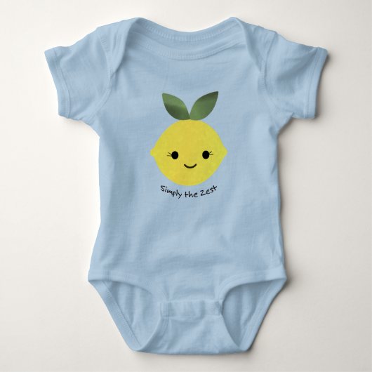Cute and Funny Simply the Zest Kawaii Lemon Romper (Voorkant)