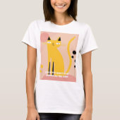 Cute and Funny Smiling Cat T-Shirt for Cat Lovers (Voorkant)