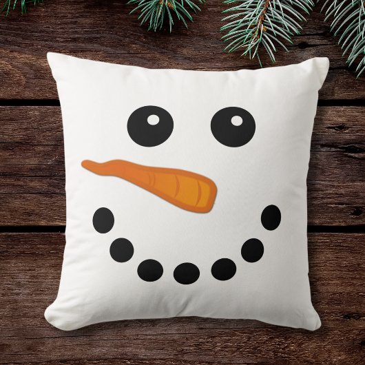 Cute and Funny Snowman Festive Pillow Kussen