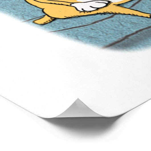 Cute and Funny Stress Dog Poster (Hoek)