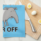 Cute and Funny Tapir on Tapir off Theedoek (Quarter Fold)