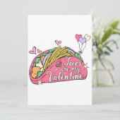 Cute and Funny Valentijnsdag for Taco Lovers Kaart (Staand voorkant)