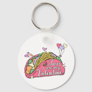 Cute and Funny Valentijnsdag for Taco Lovers Sleutelhanger