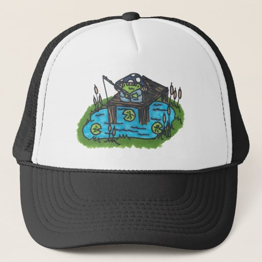 Cute and Funny Vissen Frog Trucker Pet (Voorkant)