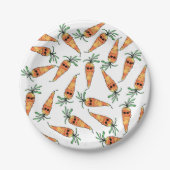 Cute and Funny Waterverf Carrot met zonnebril Papieren Bordje (Voorkant)
