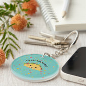Cute and Funny You are Fantastaco Cute Kawaii Taco Sleutelhanger (Voorkant Rechts)