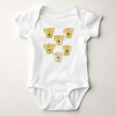 Cute and Goofy Golden Labrador Retriever Dog Romper (Voorkant)