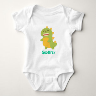 Cute and Happy Dinosaur voor Baby Boy Romper