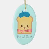 Cute and Happy French toast Keramisch Ornament (Rechts)