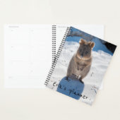 Cute and happy Quokka op het strand in Australië Planner (Display)