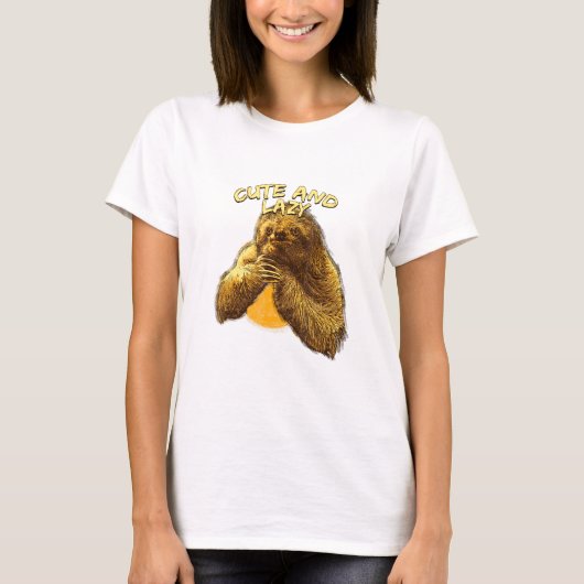 Cute and Lazy Sloth Meme Meme Animal 3 T-shirt (Voorkant)