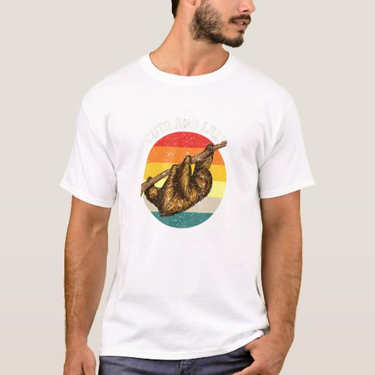 Cute and Lazy Sloth Meme Meme Animal T-shirt (Voorkant)