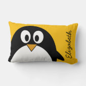 Cute and Modern Cartoon Penguin Kussen (Achterkant)