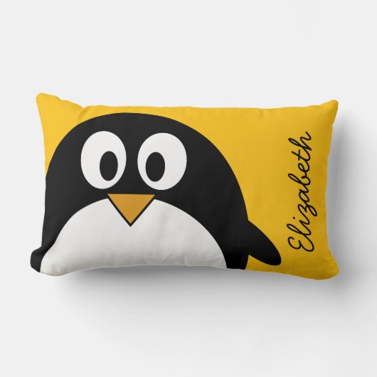 Cute and Modern Cartoon Penguin Kussen (Voorkant)