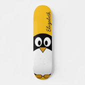 Cute and Modern Cartoon Penguin Persoonlijk Skateboard (Voorkant)