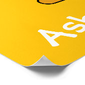 Cute and Modern Cartoon Penguin Poster (Hoek)