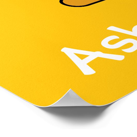 Cute and Modern Cartoon Penguin Poster (Hoek)