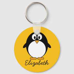 Cute and Modern Cartoon Penguin Sleutelhanger