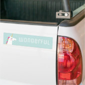 Cute and Modern Rainbow Unicorn Bumpersticker (Op Truck)