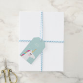 Cute and Modern Rainbow Unicorn Cadeaulabel (Met Touw)