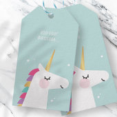 Cute and Modern Rainbow Unicorn Cadeaulabel