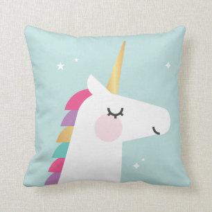 Cute and Modern Rainbow Unicorn Kussen