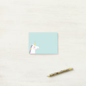 Cute and Modern Rainbow Unicorn Post-it® Notes (Op bureau)