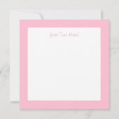 Cute and Pink "Het is een meisje" Baby shower Kaart (Achterkant)