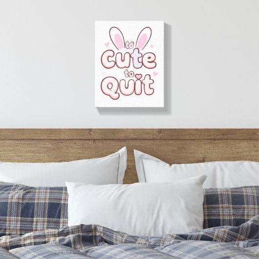 Cute and Playful Encouragement Canvas Afdruk (Insitu (Slaapkamer))