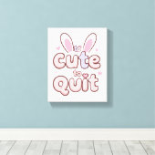 Cute and Playful Encouragement Canvas Afdruk (Insitu (Houten vloer))