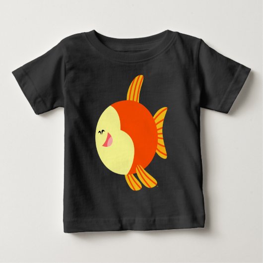 Cute and Plump Cartoon Fish Baby T-Shirt (Voorkant)