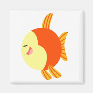 Cute and Plump Cartoon Fish Magnet