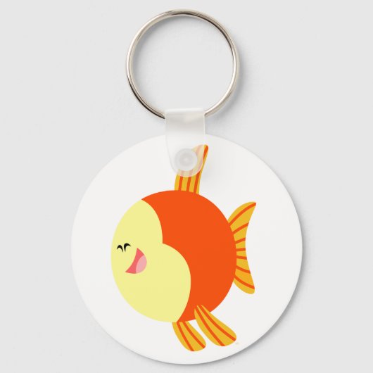 Cute and Plump Cartoon Fish Sleutelhanger (Voorkant)