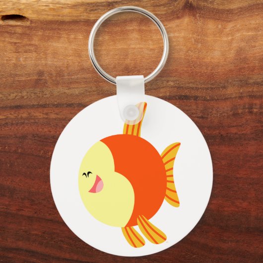 Cute and Plump Cartoon Fish Sleutelhanger (Voorkant)