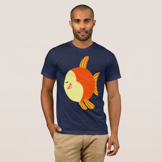 Cute and Plump Cartoon Fish T-Shirt (Voorkant volledig)