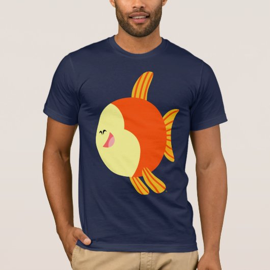 Cute and Plump Cartoon Fish T-Shirt (Voorkant)