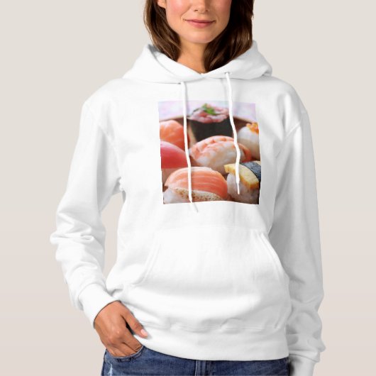 Cute and round! A selection of round sushi Hoodie (Voorkant)