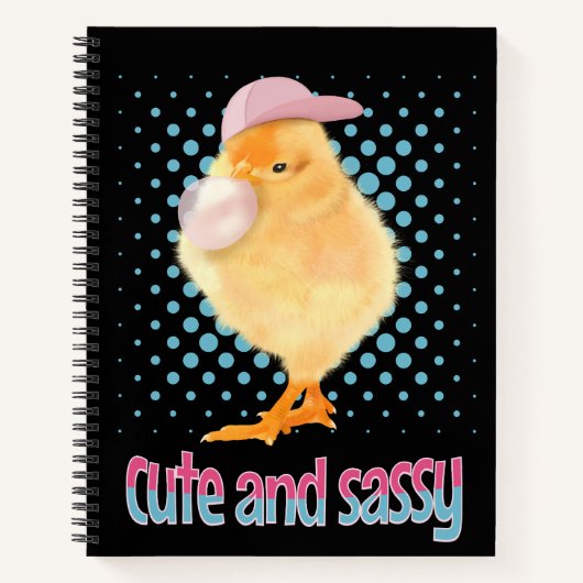 Cute and Sassy Baby Chick Notitieboek (Voorkant)