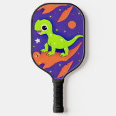 Cute and Schattig Green Dinosaur Pickleball Paddle (Voorkant)