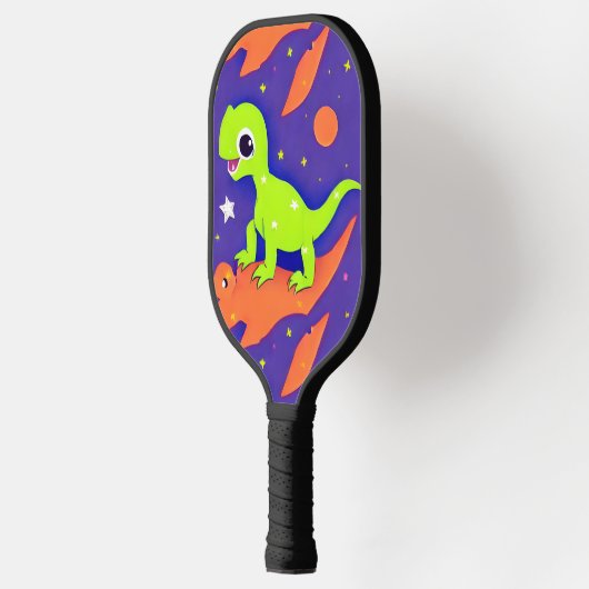 Cute and Schattig Green Dinosaur Pickleball Paddle (Links)
