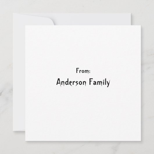 Cute and Spooky Happy Halloween Aankondiging (Achterkant)