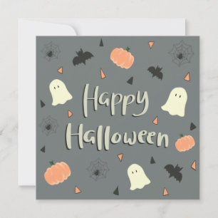 Cute and Spooky Happy Halloween Aankondiging