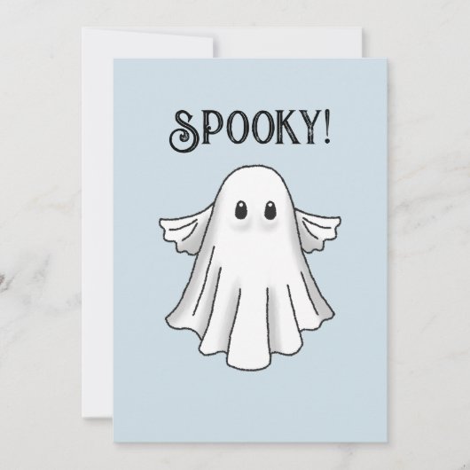 Cute and Spooky Happy Halloween Kaart (Voorkant)