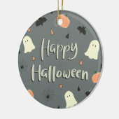 Cute and Spooky Happy Halloween Keramisch Ornament (Links)