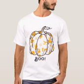 Cute and Spooky Orange Jack-O’-Lantern T-shirt (Voorkant)