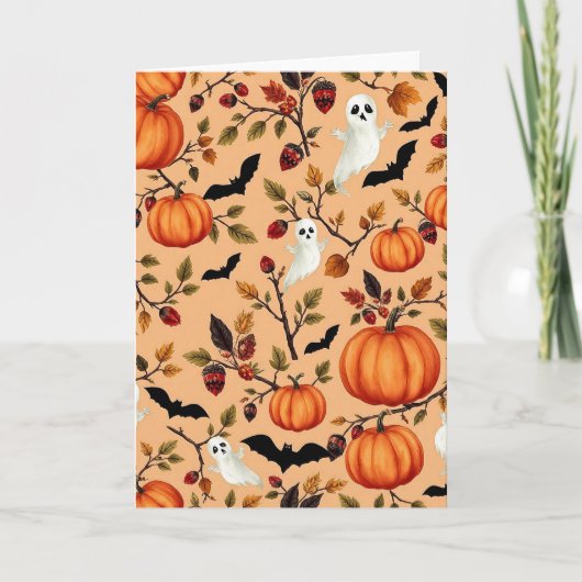 Cute And Spooky Phone Cover For Autumn Kaart (Voorkant)